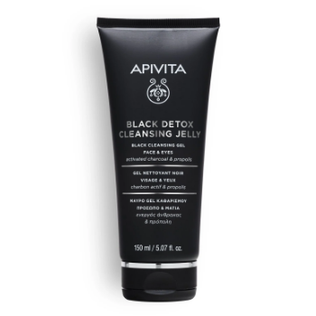 apivita Μαύρο gel Καθαρισμού – Πρόσωπο + Μάτια
