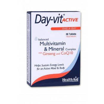 health aid day vit active, multivitamin & mineral & co q10 ginseng