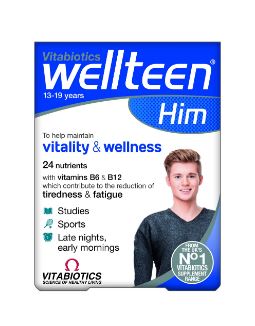 vitabiotics wellteen him (13 19 years)