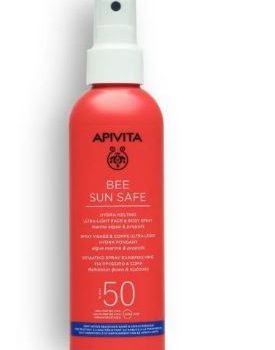 apivita Ενυδατικό spray Ελαφριάς Υφής για Πρόσωπο & Σώμα spf50