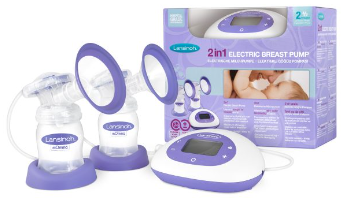 lansinoh 2 in 1 double electric breast pump